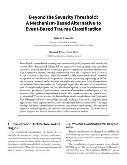 Beyond the Severity Threshold Theoretical Paper Cover